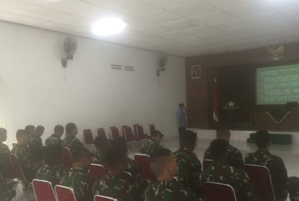 BNNK Cimahi Melaksanakan Kegiatan Penyuluhan Kepada siswa DIK SAR TNI AD TA 2020 di Pusdikjas Kodiklatad Cimahi