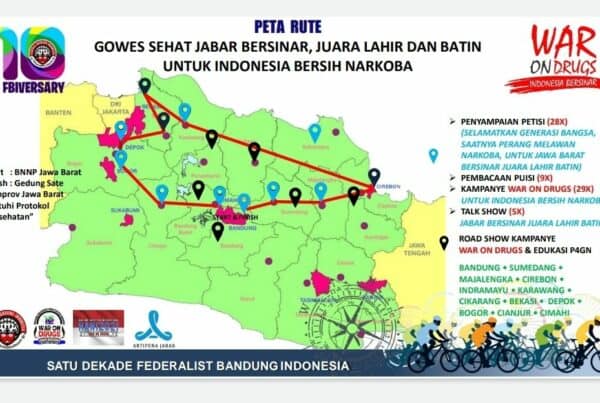 “Gowes Jabar Bersinar, Juara Lahir dan Batin untuk Indonesia Bersih Narkoba”, dalam Rangka Pra-HANI (Hari Anti Narkotika Internasional) Tahun 2021
