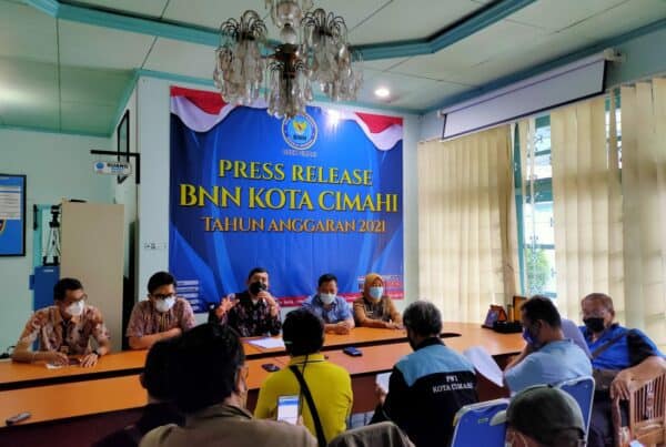 Kepala BNN Kota Cimahi pimpin kegiatan press release capaian Tahun Anggaran 2021