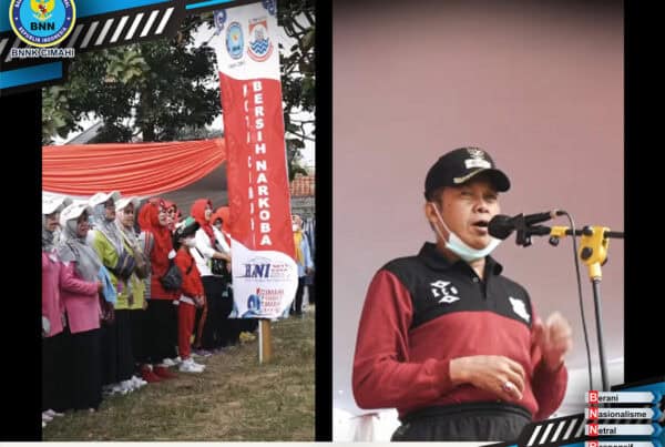 Senam Sehat Tanpa Narkoba dan Gerak Jalan memperingati HUT Kota Cimahi ke 21