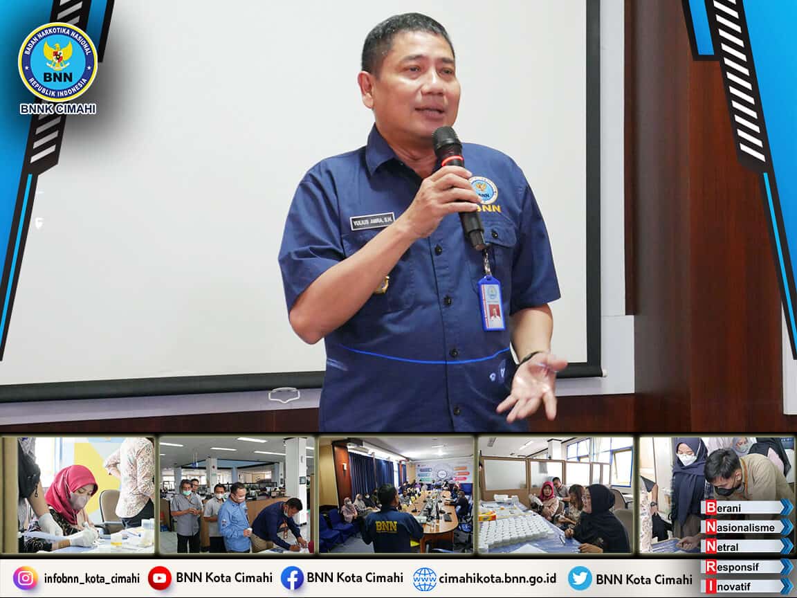 LAKUKAN MONITORING P4GN, KPP PRATAMA GANDENG BNN KOTA CIMAHI UNTUK GELAR SOSIALISASI DAN TES URINE DADAKAN LAKUKAN MONITORING P4GN, KPP PRATAMA GANDENG BNN KOTA CIMAHI UNTUK GELAR SOSIALISASI DAN TES URINE DADAKAN