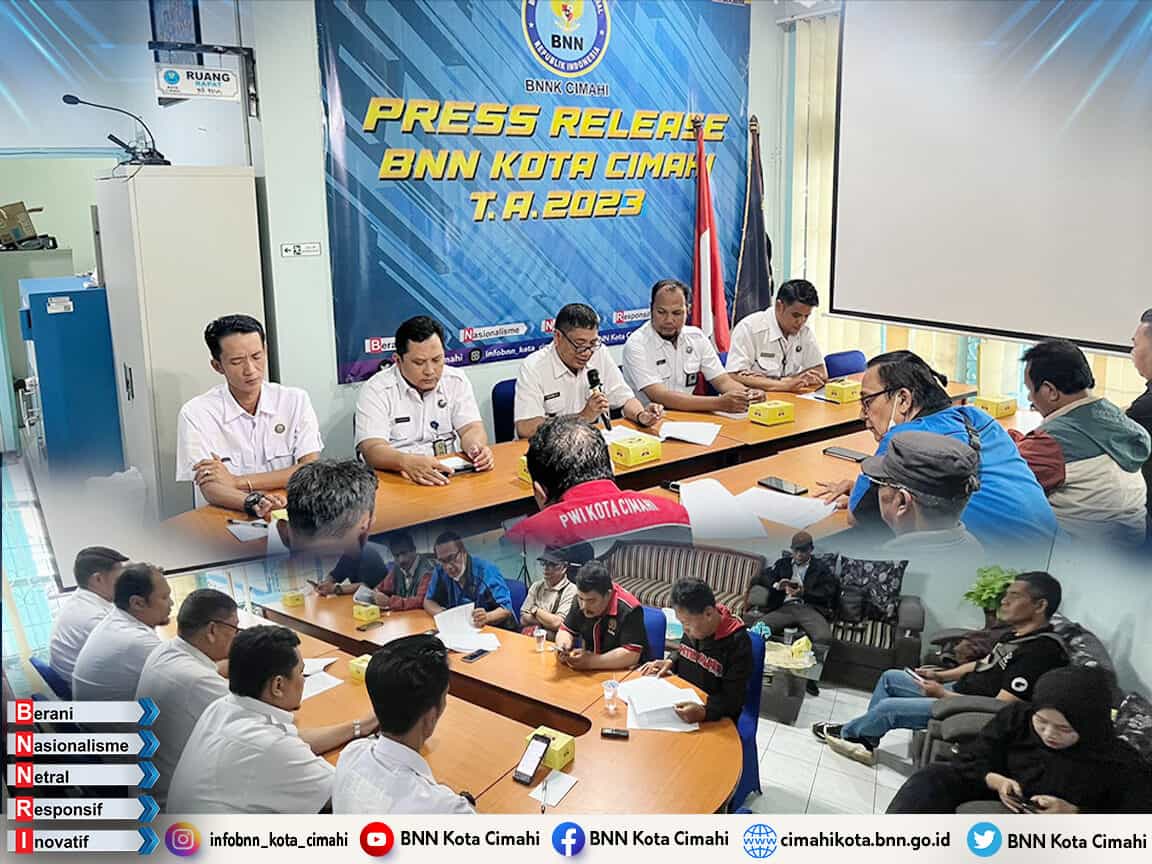 BNN KOTA CIMAHI GELAR PRESS RELESAE T.A. 2023 BNN KOTA CIMAHI GELAR PRESS RELESAE T.A. 2023
