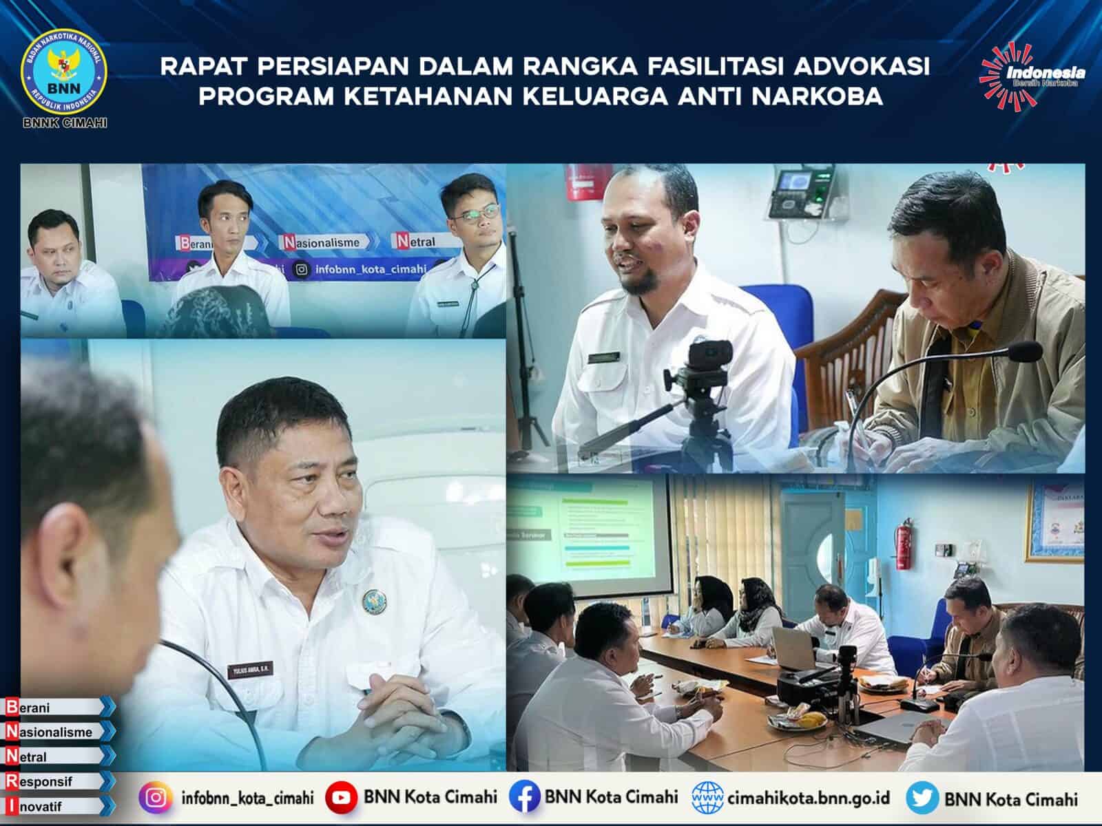 RAPAT PERSIAPAN DALAM RANGKA FASILITASI ADVOKASI PROGRAM KETAHANAN KELUARGA ANTI NARKOBA RAPAT PERSIAPAN DALAM RANGKA FASILITASI ADVOKASI PROGRAM KETAHANAN KELUARGA ANTI NARKOBA