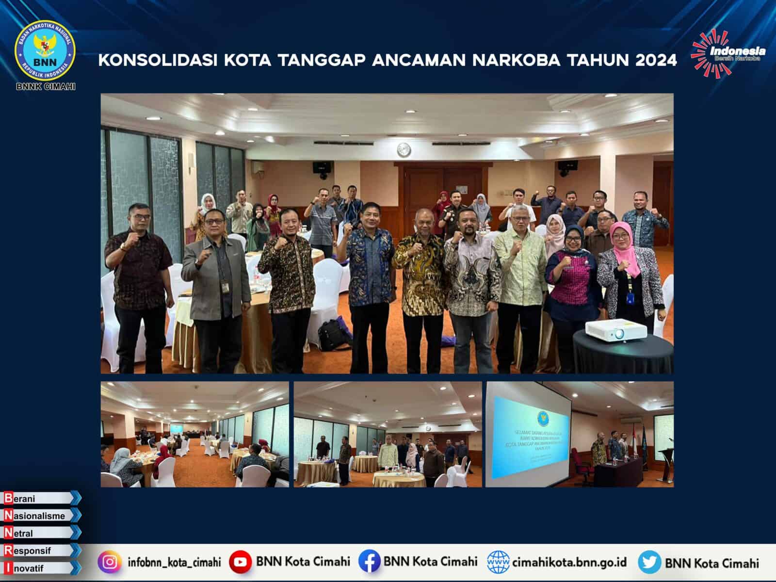 BNN Kota Cimahi Laksanakan Giat Konsolidasi Kota Tanggap Ancaman Narkoba Tahun 2024 BNN Kota Cimahi Laksanakan Giat Konsolidasi Kota Tanggap Ancaman Narkoba Tahun 2024