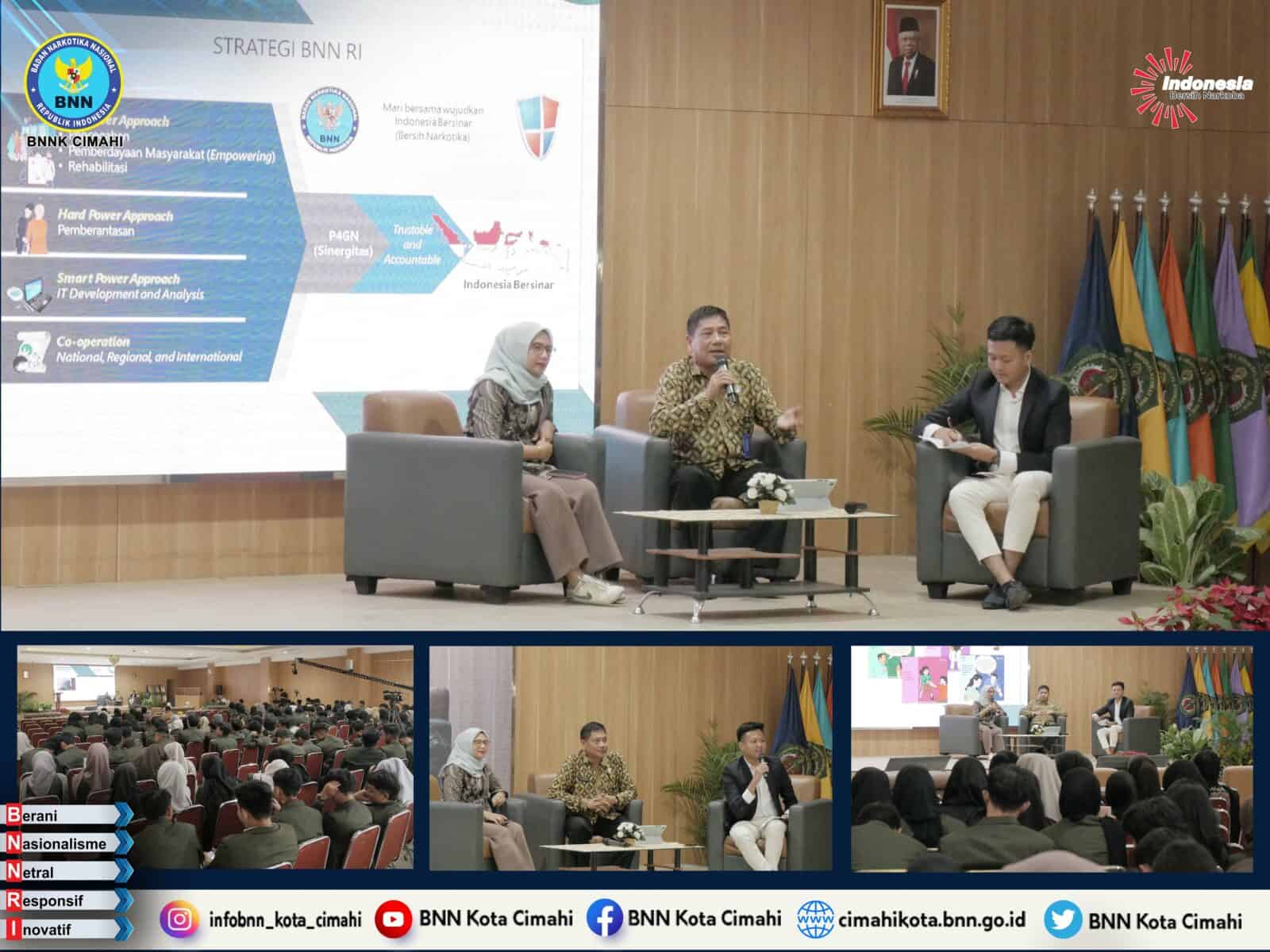 KEPALA BNN KOTA CIMAHI HADIRI KEGIATAN PPAK UNJANI 2024 KEPALA BNN BERIKAN