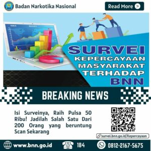 Breaking News..!! Isi Survey Kepuasan Masyarakat Terhadap BNN. Raih Pulsa Rp. 50 Ribu untuk 200 Orang yang Beruntung..!