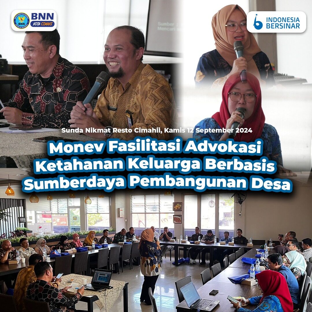 BNN Kota Cimahi Gelar Monev Program Ketahanan Keluarga Anti Narkoba Berbasis Sumber Daya Pembangunan Desa BNN Kota Cimahi Gelar Monev Program Ketahanan Keluarga Anti Narkoba Berbasis Sumber Daya Pembangunan Desa