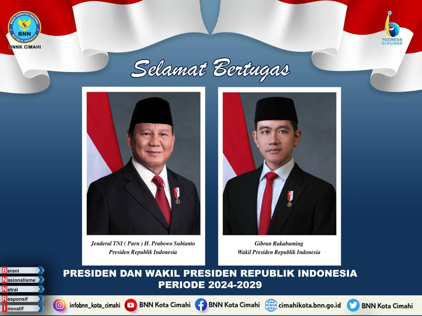 SELAMAT ATAS DILANTIKNYA PRESIDEN DAN WAKIL PRESIDEN INDONESIA PERIODE 2024-2029 SELAMAT ATAS DILANTIKNYA PRESIDEN DAN WAKIL PRESIDEN INDONESIA PERIODE 2024-2029