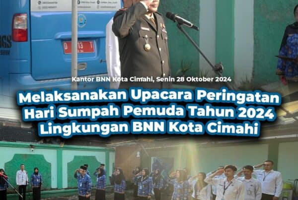 BNN KOTA CIMAHI GELAR UPACARA SUMPAH PEMUDA KE – 96