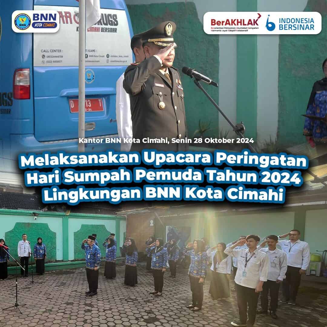 BNN KOTA CIMAHI GELAR UPACARA SUMPAH PEMUDA KE - 96 BNN KOTA CIMAHI GELAR UPACARA SUMPAH PEMUDA KE – 96