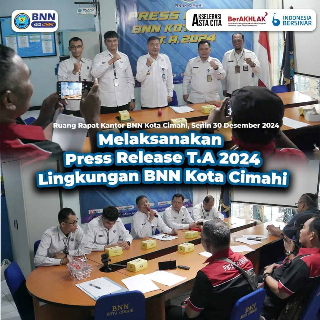 BNN KOTA CIMAHI GELAR PRESS RELEASE AKHIR TAHUN BNN KOTA CIMAHI GELAR PRESS RELEASE AKHIR TAHUN