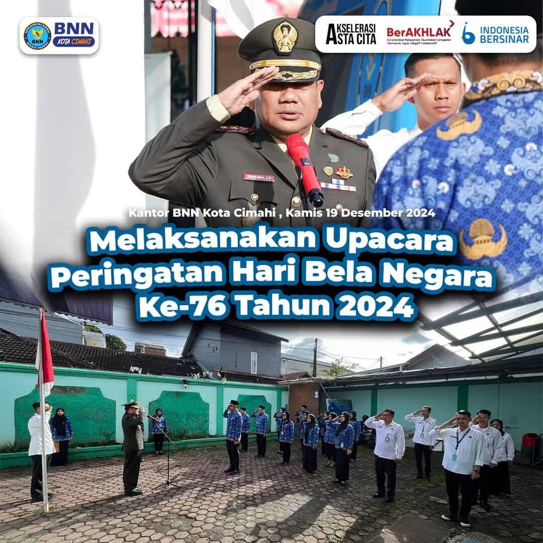 BNN KOTA CIMAHI GELA UPACARA HARI BELA NEGARA KE 76 BNN KOTA CIMAHI GELA UPACARA HARI BELA NEGARA KE 76
