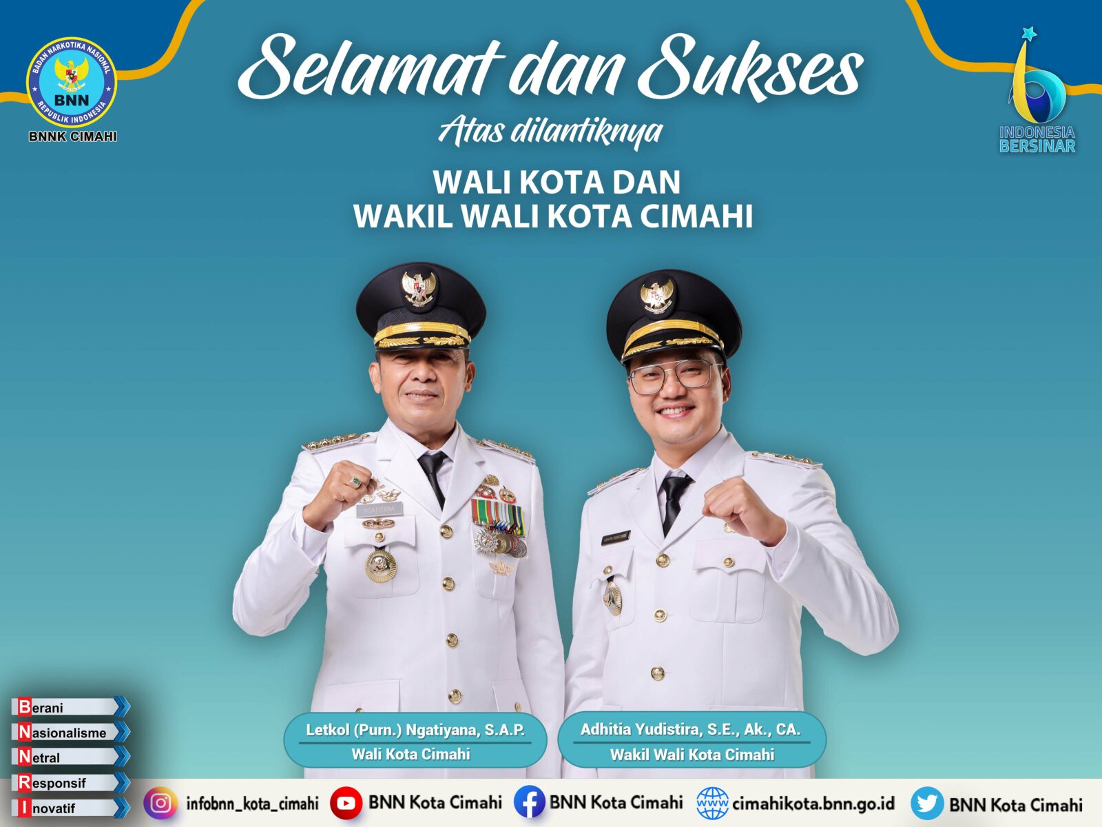 SELAMAT DAN SUKSES ATAS DILANTIKNYA WALI KOTA DAN WAKIL WALIKOTA PERIODE 2025 - 2030 SELAMAT DAN SUKSES ATAS DILANTIKNYA WALI KOTA DAN WAKIL WALIKOTA PERIODE 2025 – 2030