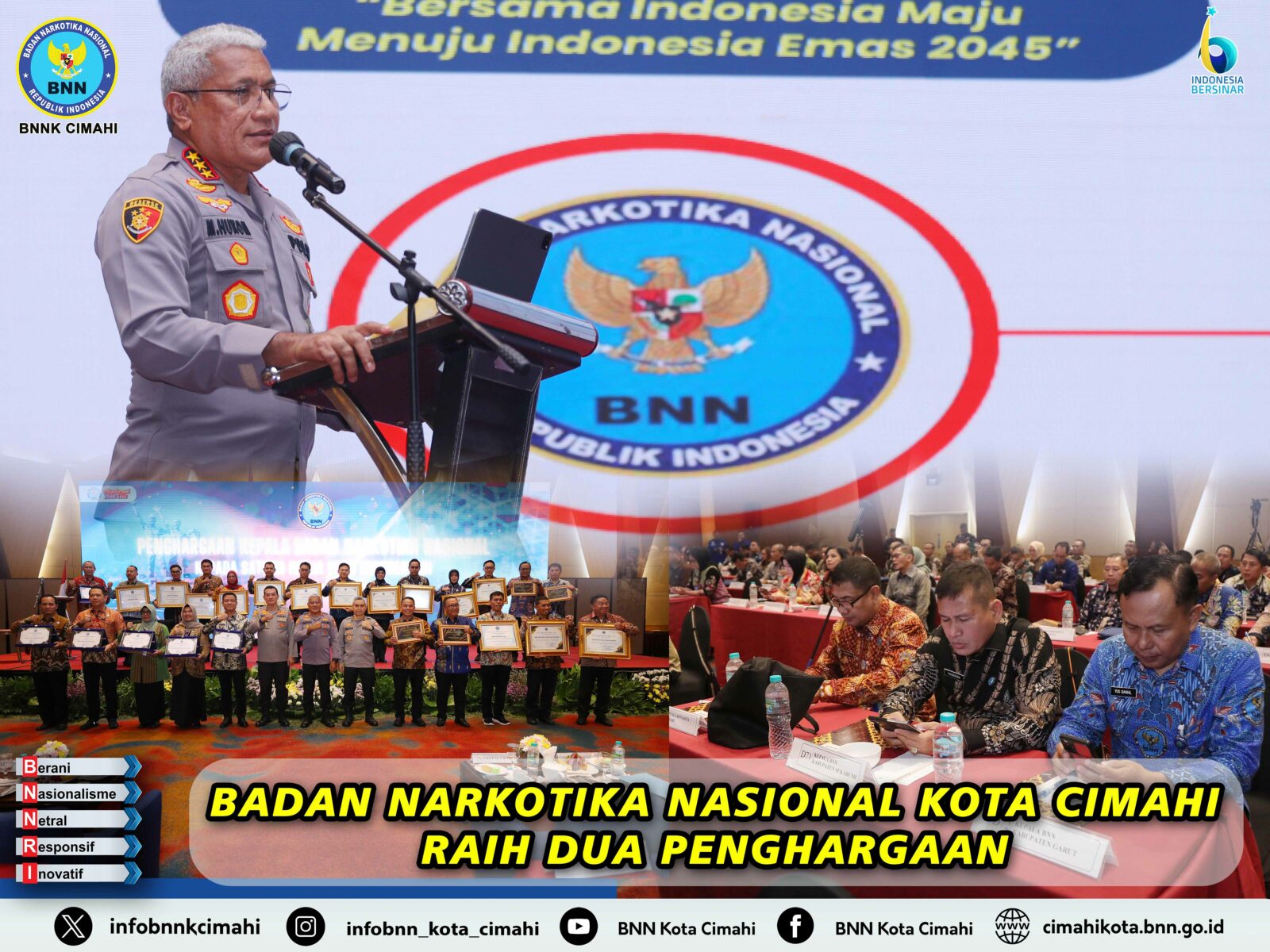 BNN KOTA CIMAHI RAIH DUA PENGHARAGAAN BNN KOTA CIMAHI RAIH DUA PENGHARAGAAN