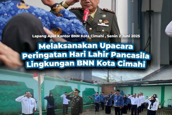 BNN KOTA CIMAHI GELAR UPACARA PERINGATAN HARI LAHIR PANCASILA